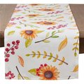 Saro Lifestyle SARO 2031.M1672B Sunflower Runner Design Tablecloth  Multi Color 2031.M1672B